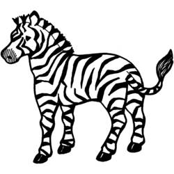 Página para colorir: Zebra (animais) #12937 - Páginas para Colorir Imprimíveis Gratuitamente