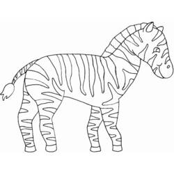 Página para colorir: Zebra (animais) #12939 - Páginas para Colorir Imprimíveis Gratuitamente