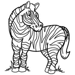 Página para colorir: Zebra (animais) #12941 - Páginas para Colorir Imprimíveis Gratuitamente
