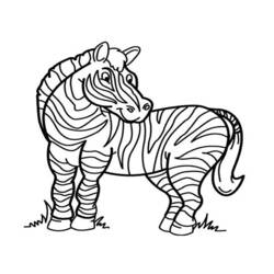 Página para colorir: Zebra (animais) #12945 - Páginas para Colorir Imprimíveis Gratuitamente