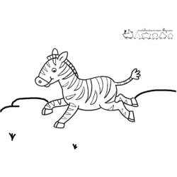 Página para colorir: Zebra (animais) #12959 - Páginas para Colorir Imprimíveis Gratuitamente
