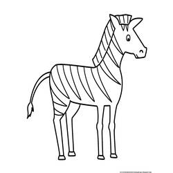 Página para colorir: Zebra (animais) #12967 - Páginas para Colorir Imprimíveis Gratuitamente