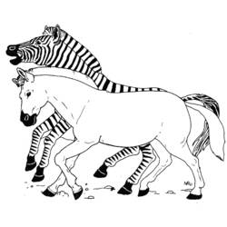 Página para colorir: Zebra (animais) #12981 - Páginas para Colorir Imprimíveis Gratuitamente