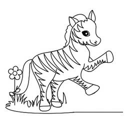 Página para colorir: Zebra (animais) #12986 - Páginas para Colorir Imprimíveis Gratuitamente