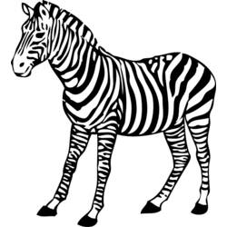 Página para colorir: Zebra (animais) #12992 - Páginas para Colorir Imprimíveis Gratuitamente