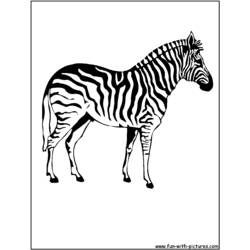 Página para colorir: Zebra (animais) #13037 - Páginas para Colorir Imprimíveis Gratuitamente