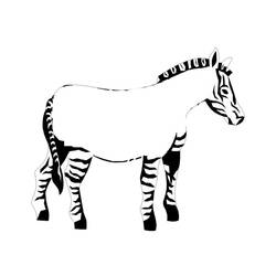 Página para colorir: Zebra (animais) #13048 - Páginas para Colorir Imprimíveis Gratuitamente