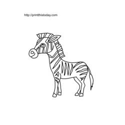 Página para colorir: Zebra (animais) #13049 - Páginas para Colorir Imprimíveis Gratuitamente