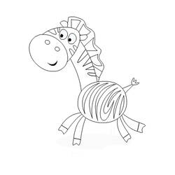 Página para colorir: Zebra (animais) #13059 - Páginas para Colorir Imprimíveis Gratuitamente