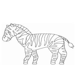 Página para colorir: Zebra (animais) #13065 - Páginas para Colorir Imprimíveis Gratuitamente