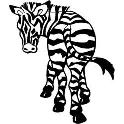 Página para colorir: Zebra (animais) #13078 - Páginas para Colorir Imprimíveis Gratuitamente