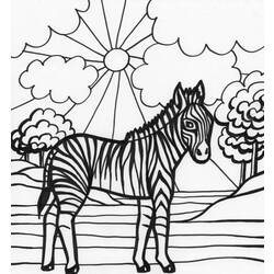 Página para colorir: Zebra (animais) #13079 - Páginas para Colorir Imprimíveis Gratuitamente