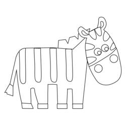 Página para colorir: Zebra (animais) #13086 - Páginas para Colorir Imprimíveis Gratuitamente