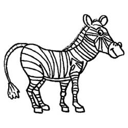 Página para colorir: Zebra (animais) #13090 - Páginas para Colorir Imprimíveis Gratuitamente
