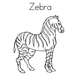 Página para colorir: Zebra (animais) #13096 - Páginas para Colorir Imprimíveis Gratuitamente