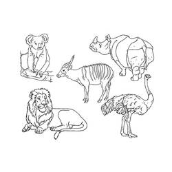 Página para colorir: Zoológico (Animais) #12671 - Páginas para Colorir Imprimíveis Gratuitamente
