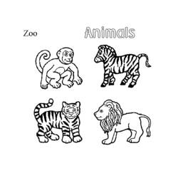 Página para colorir: Zoológico (Animais) #12695 - Páginas para Colorir Imprimíveis Gratuitamente