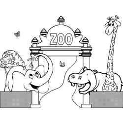 Página para colorir: Zoológico (Animais) #12783 - Páginas para Colorir Imprimíveis Gratuitamente