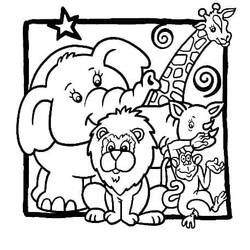 Página para colorir: Zoológico (Animais) #201717 - Páginas para Colorir Imprimíveis Gratuitamente
