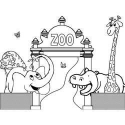 Página para colorir: Zoológico (Animais) #201718 - Páginas para Colorir Imprimíveis Gratuitamente