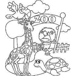 Página para colorir: Zoológico (Animais) #201722 - Páginas para Colorir Imprimíveis Gratuitamente