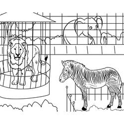 Página para colorir: Zoológico (Animais) #201724 - Páginas para Colorir Imprimíveis Gratuitamente
