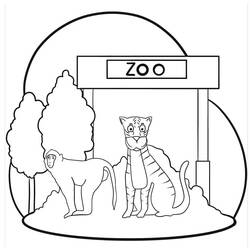 Página para colorir: Zoológico (Animais) #201727 - Páginas para Colorir Imprimíveis Gratuitamente