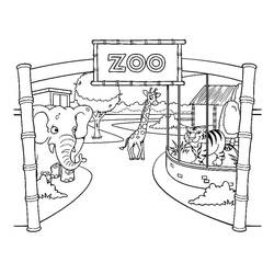 Página para colorir: Zoológico (Animais) #201728 - Páginas para Colorir Imprimíveis Gratuitamente