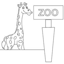 Página para colorir: Zoológico (Animais) #201736 - Páginas para Colorir Imprimíveis Gratuitamente