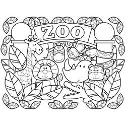 Página para colorir: Zoológico (Animais) #201755 - Páginas para Colorir Imprimíveis Gratuitamente