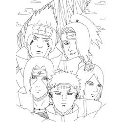 Página para colorir: Akatsuki (Anime e Mangá) #212826 - Páginas para Colorir Imprimíveis Gratuitamente