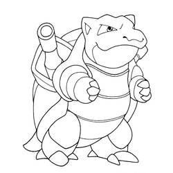 Desenhos para colorir: Blastoise - Páginas para Colorir Imprimíveis Gratuitamente