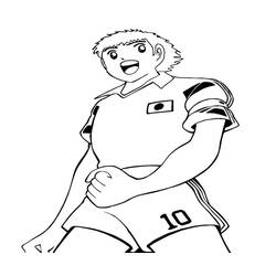 Desenho Captain Tsubasa (Anime e Mangá) #188921 para imprimir e colorir