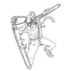 Desenhos para colorir: Chainsaw Man - Páginas para Colorir Imprimíveis Gratuitamente