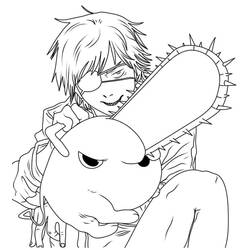 Desenho Chainsaw Man (Anime e Mangá) #182867 para imprimir e colorir