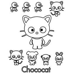 Página para colorir: Chococat (Anime e Mangá) #220261 - Páginas para Colorir Imprimíveis Gratuitamente