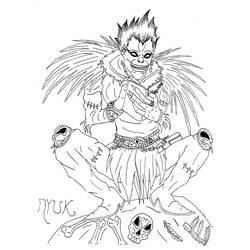 Desenhos para colorir: Death Note - Páginas para Colorir Imprimíveis Gratuitamente