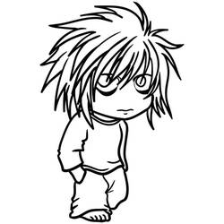 Desenho de Death Note (Anime e Mangá) #183135 para colorir, imprimível grátis