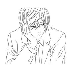 Imagem para colorir de Death Note (Anime e Mangá) #183157, fácil de imprimir