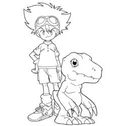 Página para colorir: Digimon (Anime e Mangá) #51423 - Páginas para Colorir Imprimíveis Gratuitamente