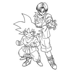 Página para colorir: Dragon Ball Z (Anime e Mangá) #38463 - Páginas para Colorir Imprimíveis Gratuitamente