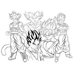 Página para colorir: Dragon Ball Z (Anime e Mangá) #38781 - Páginas para Colorir Imprimíveis Gratuitamente