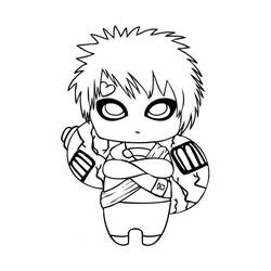 Desenhos para colorir: Gaara - Páginas para Colorir Imprimíveis Gratuitamente