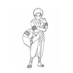 Desenho Gaara (Anime e Mangá) #180200 para imprimir e colorir