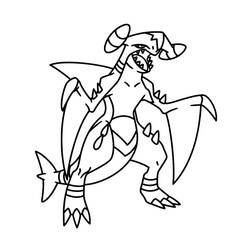 Desenhos para colorir: Garchomp - Páginas para Colorir Imprimíveis Gratuitamente