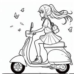 Página para colorir: Garota Manga (Anime e Mangá) #213388 - Páginas para Colorir Imprimíveis Gratuitamente