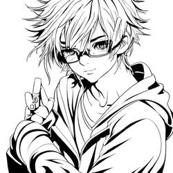 Desenho Garoto Manga (Anime e Mangá) #217956 para imprimir e colorir