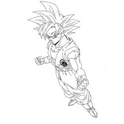 Desenhos para colorir: Goku - Páginas para Colorir Imprimíveis Gratuitamente