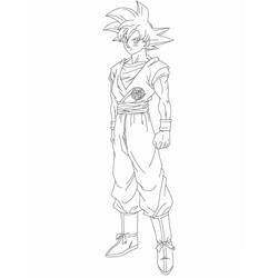 Página para colorir: Goku (Anime e Mangá) #201339 - Páginas para Colorir Imprimíveis Gratuitamente