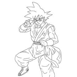Página para colorir: Goku (Anime e Mangá) #201349 - Páginas para Colorir Imprimíveis Gratuitamente
